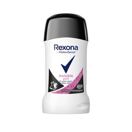 Rexona stick Invisible PURE 40ml - Kosmetika Pro ženy Péče o tělo Tuhé antiperspiranty